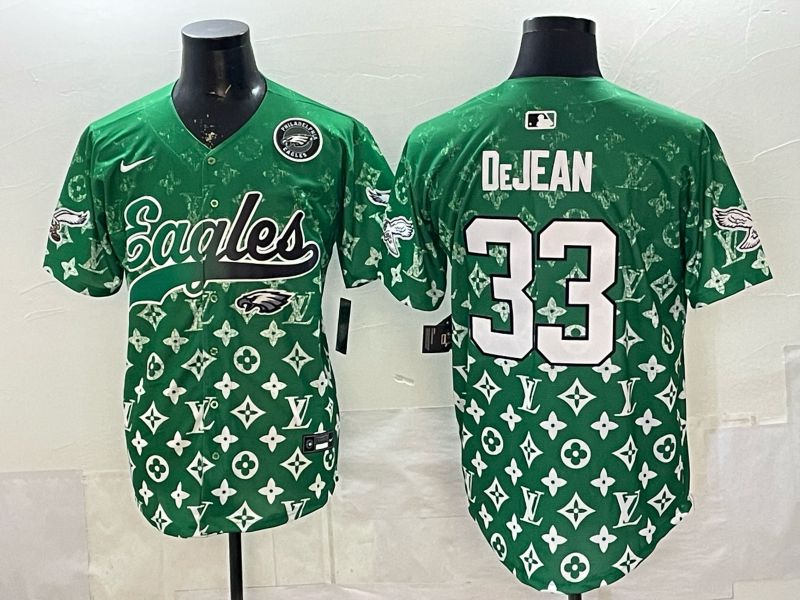 Men 2026 Philadelphia Eagles #33 Dejean Green Nike Limited NFL Jersey style 0007